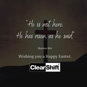 Wishing you a Happy Easter banner.